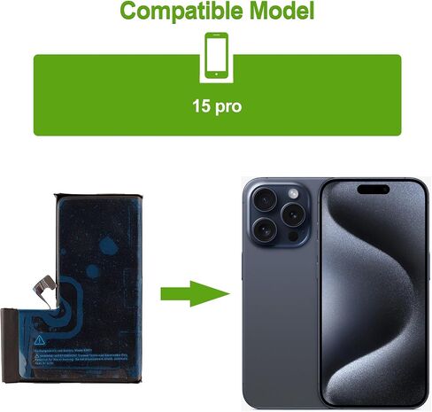 Replacement Battery A3011 Compatible with iPhone 15 pro A2848, A3101 with Repair Toolkit in Kuwait