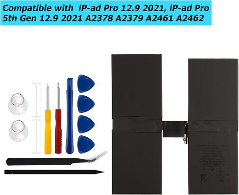 New A2387 Replacement Battery Compatible with iPad Pro 12.9 2021, iPad Pro 5th Gen 12.9 2021 A2378 A2379 A2461 A2462 with Technical Toolkit in Kuwait