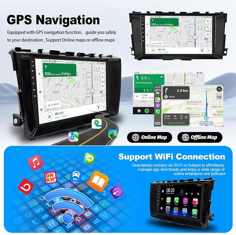 Car Radio Stereo for Nissan Altima 2013-2018, 9 Inch IPS Touch Screen in Kuwait