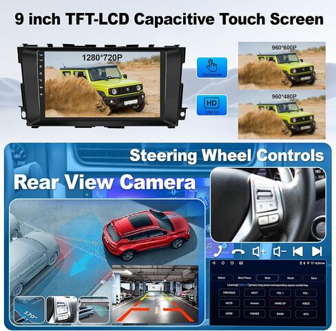 Car Radio Stereo for Nissan Altima 2013-2018, 9 Inch IPS Touch Screen in Kuwait