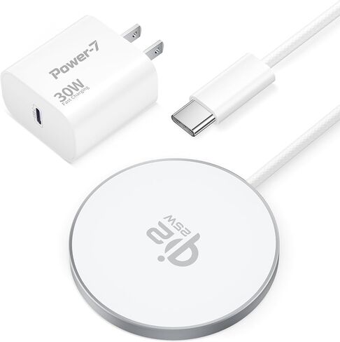 for MagSafe Charger,25W Qi2 6FT Magnetic Wireless Charger Fast Charging Pad in Kuwait