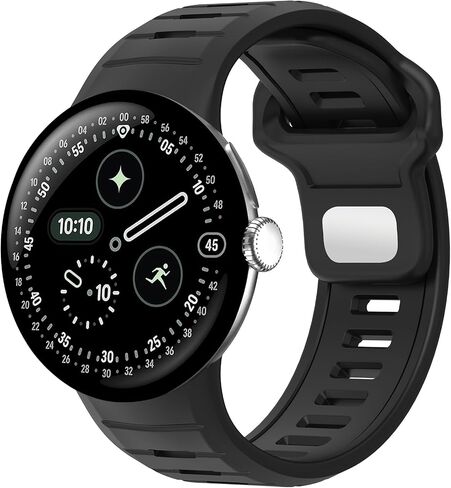 Sport Band Compatible with Google Pixel Watch 4/3 45mm, Soft Silicone Breathable Waterproof Replacement Strap for Google Pixel Watch 4 3 (45mm) in Kuwait