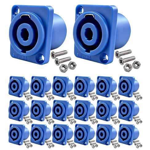 RIVIERA 10 Pack Professional 4-Pole Speakon Panel Mount，NL4MP Chassis in Kuwait