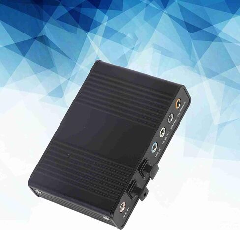 Optimal Shop USB 2.0 External Sound Card Adapter, 6 Channel 5.1 Surround Stereo Audio Converter with S PDIF Optical Digital in & Out Port for Desktop PC Laptop Multiple Wind OS in Saudi Arabia