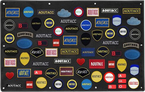 Tactical Patch Display Panel, Hook & Loop Patch Panel,Tactical Patch Holder Board for Army Uniform Hook and Loop Badges in Kuwait