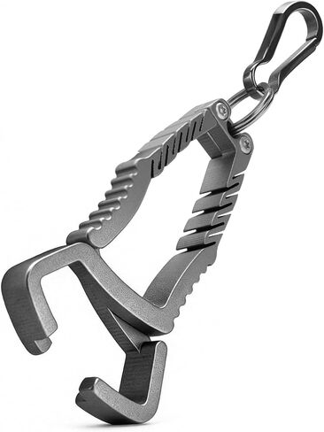 VIPERADE VAT3 Titanium Glove Clip for Belt & Backpack, Heavy Duty Work Glove Holder with Serrated Jaws, Tactical EDC Utility Gear Clip for Gloves, Towels, Hats & Outdoor Equipment in Kuwait