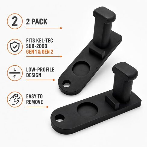 2 Pack Precision Print Labs Dust Cover Compatible with Kel-Tec SUB-2000 Gen 1 & Gen 2, Durable Charging Handle Slot Debris Guard and Bolt Tube Protection Plug with Safety Lanyard Hole in Kuwait