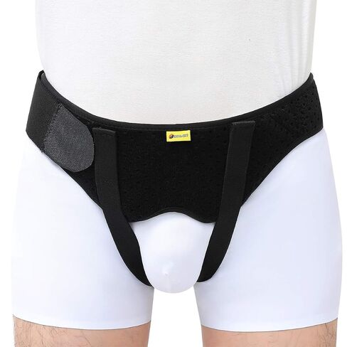 Tenbon Inguinal Hernia Belt for Men & Women - Adjustable Bilateral/Double Inguinal, Groin Hernia Support Truss for Pre & Post Surgery with 2 Removable Pads, Breathable & Discreet Wear Under Clothes (Medium) in Kuwait