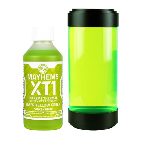 Mayhems - XT1 Concentrate PC Coolant - Computer Water Cooling Fluid - Liquid Cooling, Thermal Performance Series, 250 ml, Laser Yellow Green in Saudi Arabia