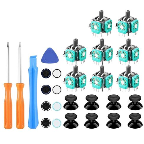 DAGIJIRD Controller 3D Joystick Parts Analog Thumbsticks Caps with Repair Tools Kit for Xbox One, Set of 28 in Kuwait