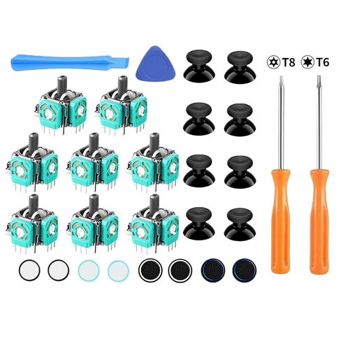 DAGIJIRD Controller 3D Joystick Parts Analog Thumbsticks Caps with Repair Tools Kit for Xbox One, Set of 28 in Kuwait