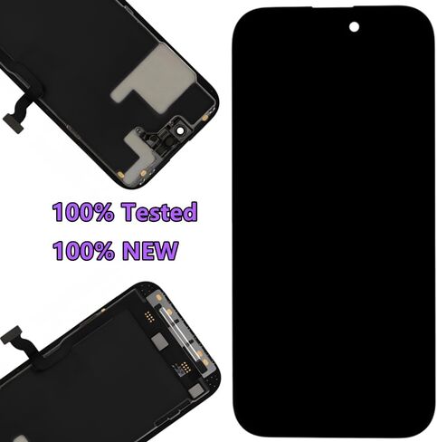 OLED for iPhone 14 Pro Screen Replacement Kit [Soft OLED,NOT LCD] 6.1'' Full HD Display 3D Touch Digitizer Assembly A2650 A2890 A2889 A2891 A2892 with Repair Tools and Waterproof sealant in Kuwait