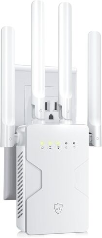 2026 New WiFi Extender Internet Booster, Long Range up to 18ksq.ft, Wireless Internet Repeater Routers Signal Amplifier Signal Booster for Home, 15X Speed Access Point Ethernet Port in Kuwait