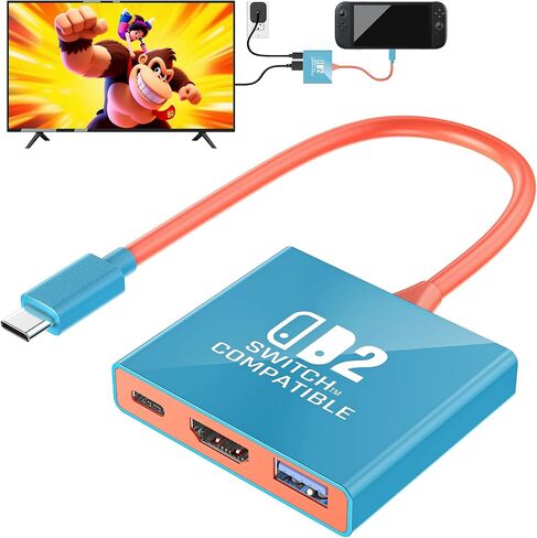 Switch 2 TV Dock [for Version 21.0.0] with 4K/60Hz HDMI 2.0A Adapter in Kuwait