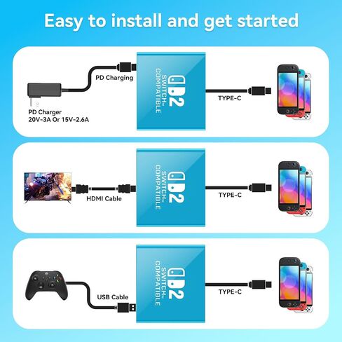 Switch 2 TV Dock [for Version 21.0.0] with 4K/60Hz HDMI 2.0A Adapter in Kuwait