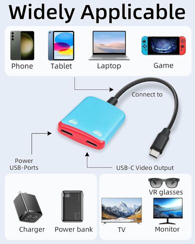 PD 100W USB C to AR Glasses and Charging Adapter in Saudi Arabia