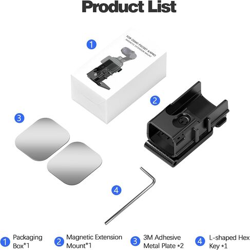 Magnetic Extension Mount for DJI Osmo Pocket 4 / Pocket 4 Pro in Kuwait