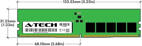 A-Tech 32GB Kit (2x16GB) RAM for ASUS ExpertCenter E500 G9, E500A Workstation | DDR5 5600MHz PC5-44800 ECC UDIMM 1Rx8 EC4 1.1V 288-Pin ECC Unbuffered DIMM Memory Upgrade in Kuwait