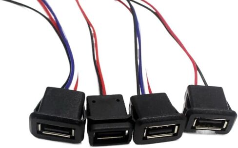USB 2.0 Female Power Jack 2/4 Pin with PH2.0 Cable Terminal in Kuwait