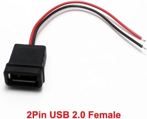 USB 2.0 Female Power Jack 2/4 Pin with PH2.0 Cable Terminal in Kuwait