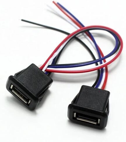 USB 2.0 Female Power Jack 2/4 Pin with PH2.0 Cable Terminal in Kuwait