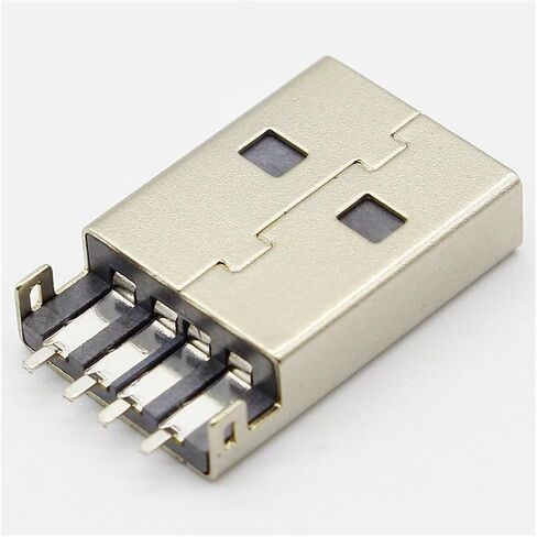 10pcs/lot USB 2.0 4Pin A Type Male SMT Connector Black G49 for Data Transmission Charging in Kuwait