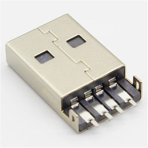10pcs/lot USB 2.0 4Pin A Type Male SMT Connector Black G49 for Data Transmission Charging in Kuwait