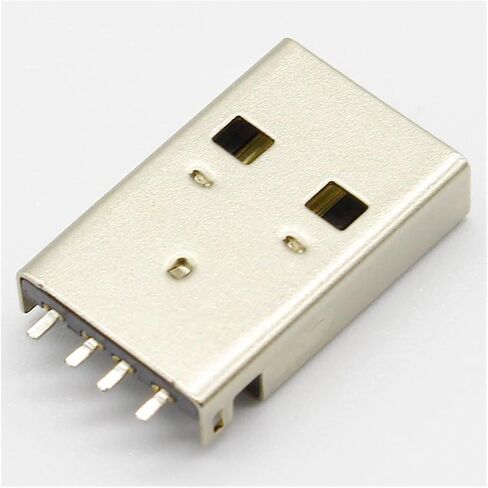 10pcs/lot USB 2.0 4Pin A Type Male SMT Connector Black G49 for Data Transmission Charging in Kuwait