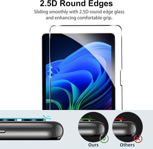 for Surface Pro 12" 2025 Screen Protector,9H Hardness, Anti-Scratch, Tempered Glass flim, Case Friendly, Anti-Scratch,12 Inch (2 PACK) in Kuwait