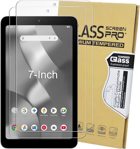 KEANBOLL (2 Pack Designed for ONN 7" Core Tablet 2026 Screen Protector, (7-Inch) 丨Tempered Glass丨Anti-Scratch, HD Clarity, Bubble-Free in Kuwait