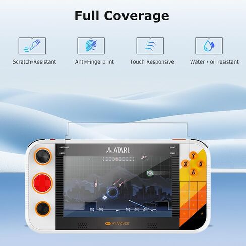 Screen Protector for My Arcade Atari Gamestation Go – Soft PET Film, Anti-Scratch,Anti-Fingerprint,HD Clear Flexible Screen Guard for My Arcade Atari Gamestation Go Portable Console in Kuwait
