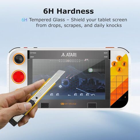 Screen Protector for My Arcade Atari Gamestation Go – Soft PET Film, Anti-Scratch,Anti-Fingerprint,HD Clear Flexible Screen Guard for My Arcade Atari Gamestation Go Portable Console in Kuwait