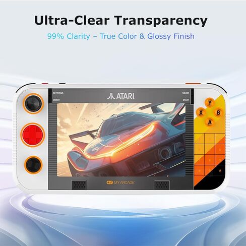 Screen Protector for My Arcade Atari Gamestation Go – Soft PET Film, Anti-Scratch,Anti-Fingerprint,HD Clear Flexible Screen Guard for My Arcade Atari Gamestation Go Portable Console in Kuwait