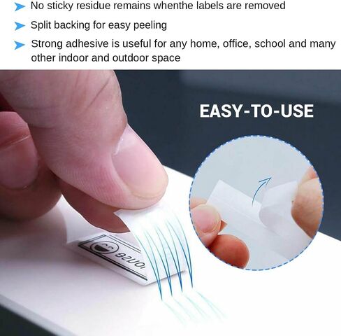 Compatible Label Tape Replacement for 231 Laminated Label Maker Tape, 12mm 0.47 Laminated White, for PT-D200 PT-D210 PTH100 PT-D400, 0.47" x 26.2', 8 Packs in Kuwait