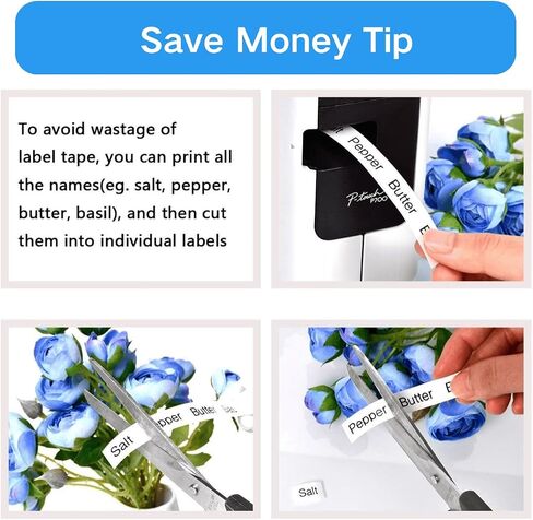 Compatible Label Tape Replacement for 231 Laminated Label Maker Tape, 12mm 0.47 Laminated White, for PT-D200 PT-D210 PTH100 PT-D400, 0.47" x 26.2', 8 Packs in Kuwait