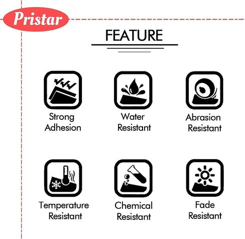 Pristar 18mm 0.7" Label Tape Replacement for Brother TZ Laminated 3/4 Inch in Kuwait