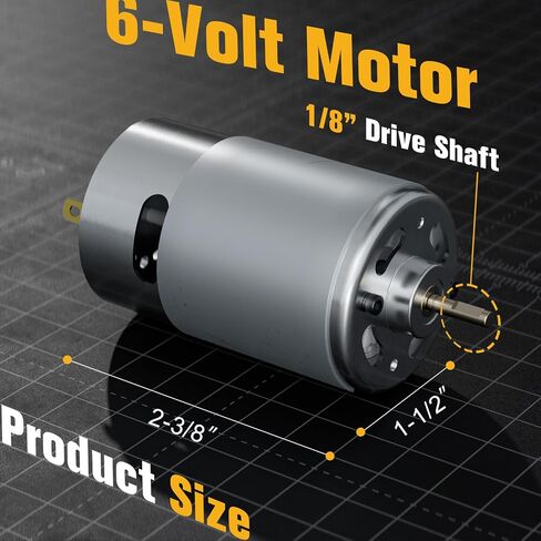 6V Game Feeder Replacement Motor, 1/8" Drive Shaft Electric Motor for Deer Feeders, Replacement Motor for Hunting Game Feeder Control Units in Saudi Arabia