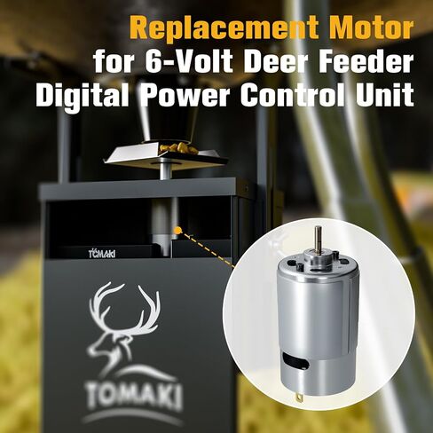 6V Game Feeder Replacement Motor, 1/8" Drive Shaft Electric Motor for Deer Feeders, Replacement Motor for Hunting Game Feeder Control Units in Saudi Arabia