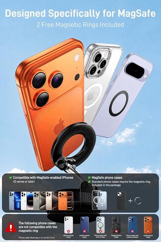 IKG Magnetic Phone Holder for Car, 360° Rotation Suction Phone Mount in Kuwait