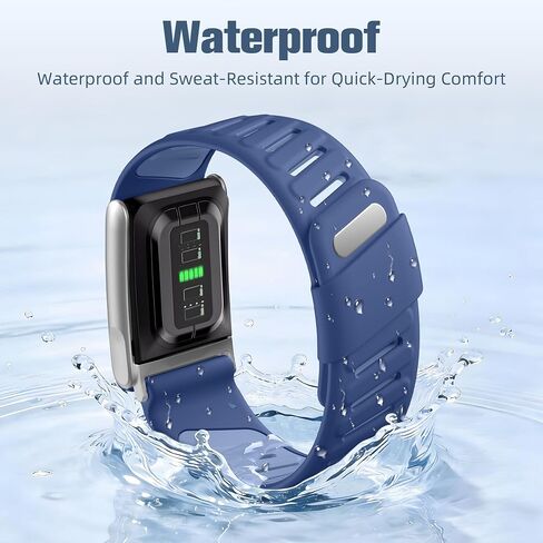 Getino Sport Band Compatible with Whoop 5.0 Bands One, Peak and Life/MG, Breathable Waterproof Silicone Adjustable Replacement Accessories Strap for Whoop Band 5.0 Fitness Activity Tracker, NavyBlue in Saudi Arabia