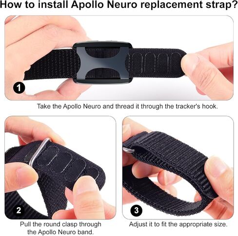 Wide Nylon Loop Strap Compatible with Apollo Neuro-Same As Original Band in Kuwait