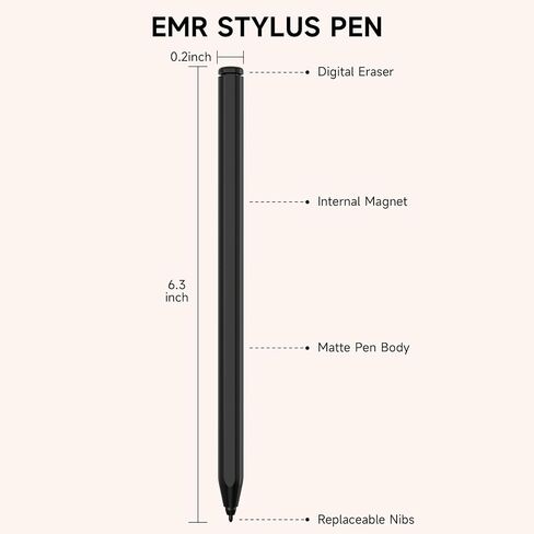 Magnetic Stylus Compatible with Remarkable 2 Pen with Eraser in Kuwait