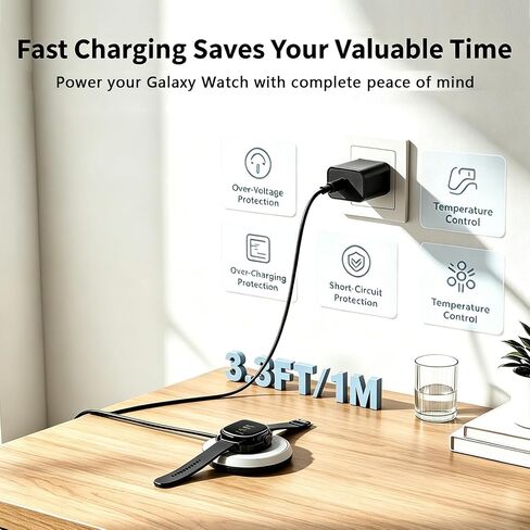 for Samsung Watch Charger, 20W Galaxy Watch 8/7/6/Ultra/5/4/3/Active 2/1 in Kuwait