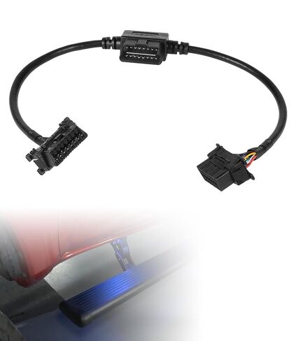 76405-01A Pass Through Harness, Plug-N-Play OBD-II Wiring Harness for Electric Retractable Running Boards - Fits 2013-2020 Ram 1500 2500 3500 & 2008-2017 Toyota Sequoia - Side Step Connector in Saudi Arabia