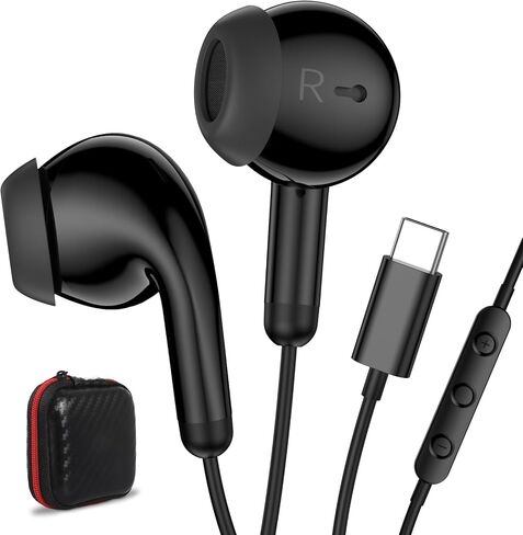 ACANDYA USB C Earbuds Headphones for iPad 10th Gen/iPhone 17 16 15 White in Kuwait