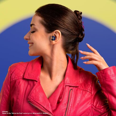 Disney Winnie The Pooh Bluetooth Earbuds w/Charging Case- Wireless Headphones w/Built-in Mic+ Up to 30 Hrs Playtime- Winnie The Pooh Gifts for Women, Men, All Fans of Winnie The Pooh Stuff in Saudi Arabia