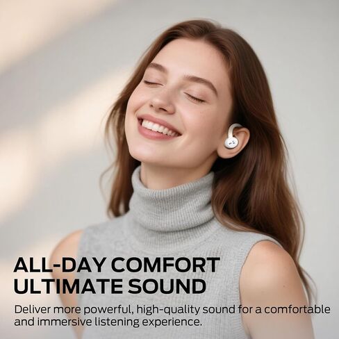 Oraolo N-Lite 216 Wireless Earbuds, Sports Earbuds with Earhooks, Noise Cancelling Headset, Stereo Deep Bass Over Ear Buds 48H Playtime, IPX6 Waterproof Earphones for Sports/Running/Workout（White） in Saudi Arabia