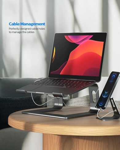 Nulaxy Adjustable Laptop Stand for Desk & Full Aluminum Laptop Stand in Kuwait