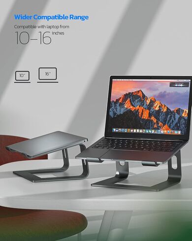 Nulaxy Adjustable Laptop Stand for Desk & Full Aluminum Laptop Stand in Kuwait