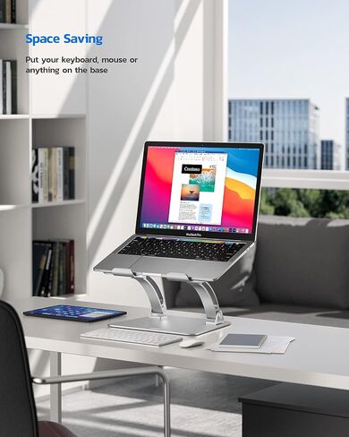 Nulaxy Adjustable Laptop Stand for Desk & Full Aluminum Laptop Stand in Kuwait